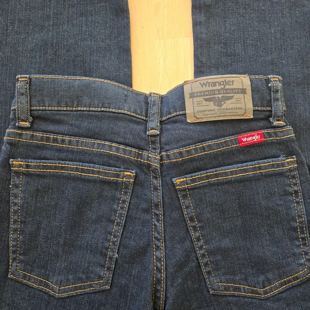 Wrangler Five Star Boys Bootcut Jeans – Dark Wash – Size 7 Regular – NWT